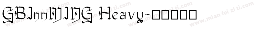 GBInnMING Heavy字体转换